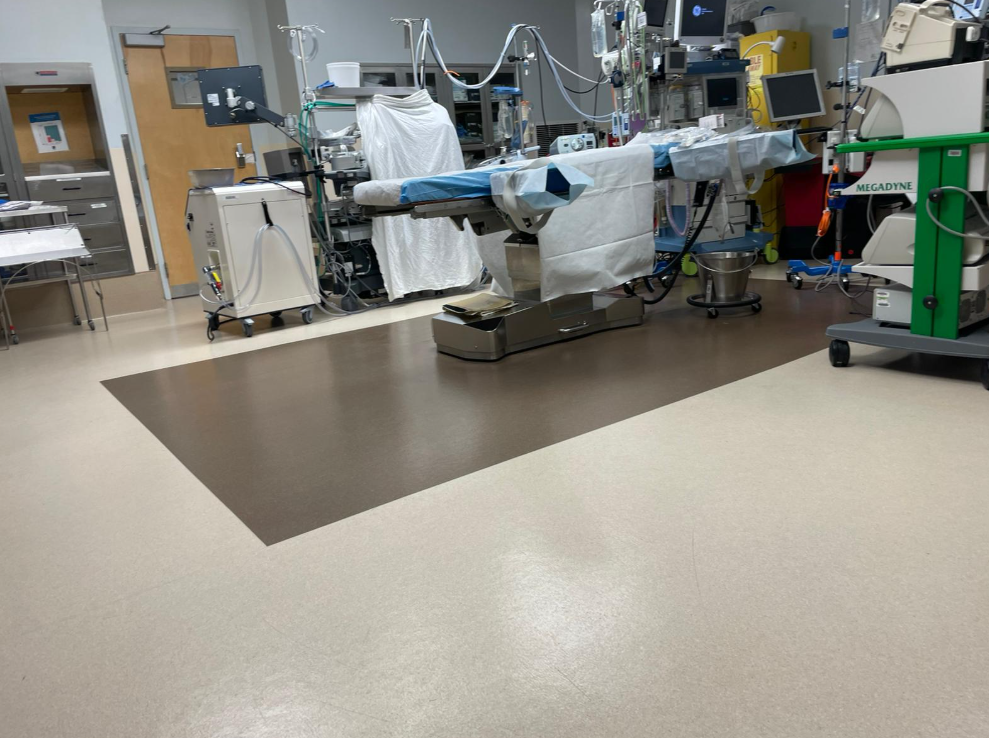 Deep cleaned hospital room