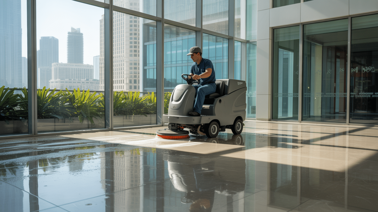 MB Floor Solutions Commercial Floor Cleaning Miami - Professional VCT, marble, and concrete cleaning techniques