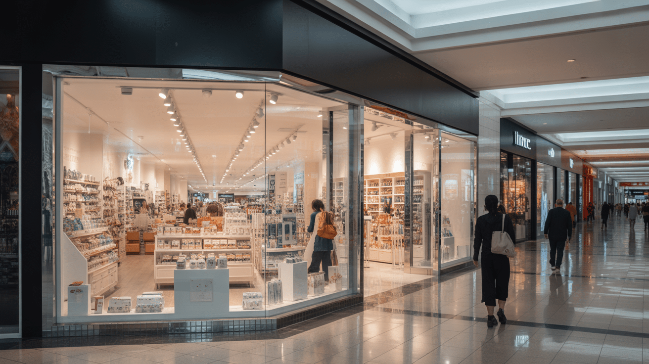 Modern Miami retail store with polished floors and professional cleaning